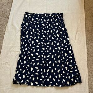 Reformation spotted midi skirt size 14